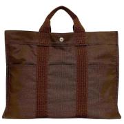 Hermès Vintage Pre-owned Canvas handvskor Brown, Dam