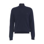 Polo Ralph Lauren Blå Stickat Aw24 för Män Blue, Herr