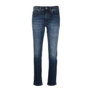 Haikure Slim-fit Jeans Blue, Dam