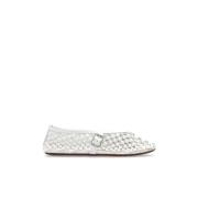 Alaïa Ballerinaskor med dekorativ finish White, Dam