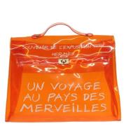 Hermès Vintage Pre-owned Vinyl handvskor Orange, Dam