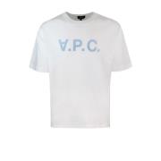 A.p.c. Vita T-shirts och Polos Boxy Stil White, Herr