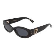 Dsquared2 Solglasögon med Oregelbunden Form Black, Unisex