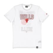 New Era Chicago Bulls Basketboll Hoop Grafisk T-shirt White, Herr