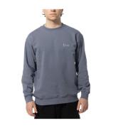 Dime Mtl Klassiskt Logotyp Crewneck Skate Märke Gray, Herr