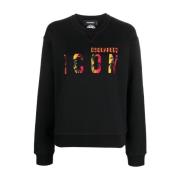 Dsquared2 Mysiga Stickade Plagg för Kvinnor Black, Dam