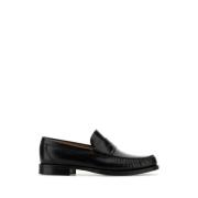 Salvatore Ferragamo Svart Läder Loafers Black, Herr