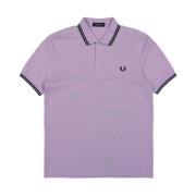 Fred Perry Piqué Bomull Klassisk Polotröja Purple, Herr