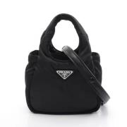 Prada Vintage Pre-owned Nylon prada-vskor Black, Dam