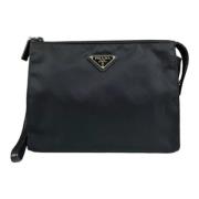 Prada Vintage Pre-owned Nylon prada-vskor Black, Dam