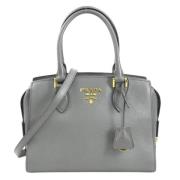 Prada Vintage Pre-owned Laeder prada-vskor Gray, Dam