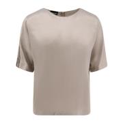 Giorgio Crew-Neck Topp Gray, Dam