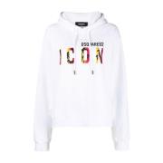 Dsquared2 Mysig DamHuvtröja - S80Gu0081 S25516 White, Dam