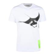 Bikkembergs Bomull Elastan T-shirt White, Herr