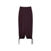 Twinset Lila Byxor Aw24 Purple, Dam