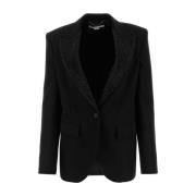 Stella McCartney Klassisk Svart Ull Blazer Black, Dam