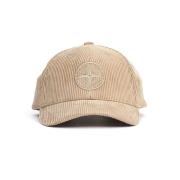 Stone Island Blå Corduroy Keps Herr Tillbehör Beige, Herr