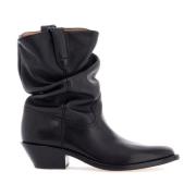 Maison Margiela Tabi Läder Texan Stövlar Black, Herr