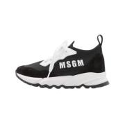 Msgm Stiliga Sneakers för Män och Kvinnor Black, Dam