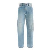 MM6 Maison Margiela Högmidjade ljus tvättade denim jeans Blue, Herr