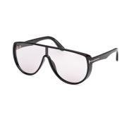 Tom Ford Svarta solglasögon Ft1182 Achilles stil Black, Herr