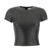 Giuseppe Di Morabito Mesh Embellished T-shirt Black, Dam