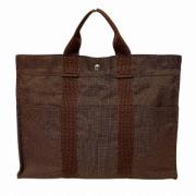 Hermès Vintage Pre-owned Canvas handvskor Brown, Dam