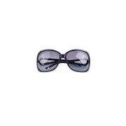 Dior Vintage Pre-owned Plast solglasgon Blue, Dam