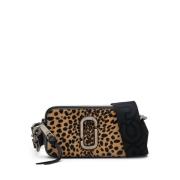 Marc Jacobs Leopardmönstrad Läder Axelväska Brown, Dam