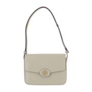 Tory Burch Skinande läder axelväska White, Dam