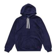 Polo Ralph Lauren Marinblå Logo Hoodie Fleece Blue, Herr