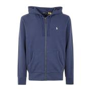 Polo Ralph Lauren Navy Full Zip Hoodie Blue, Herr