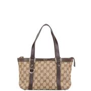 Gucci Vintage Pre-owned Canvas gucci-vskor Beige, Dam