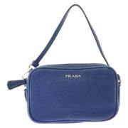 Prada Vintage Pre-owned Canvas prada-vskor Blue, Dam