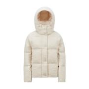 Moncler Kort dunjacka White, Dam