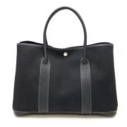 Hermès Vintage Pre-owned Canvas totevskor Black, Dam