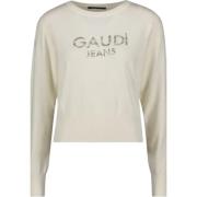 Gaudi Enkel Rund Hals Topp Beige, Dam