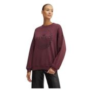 Pinko Crew Neck Sweatshirt Red, Dam