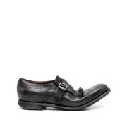 Church's Svarta platta munkskor Black, Herr