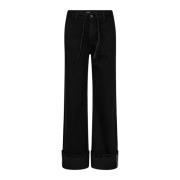 Co'Couture Stiliga Ankel-Längd Svarta Jeans Black, Dam