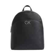 Calvin Klein Svart Dome Ryggsäck för Kvinnor Black, Dam