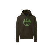 North Sails Huvtröja Sweatshirt Green, Herr