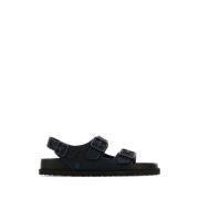 Birkenstock Blå Raffia Sunshine Sandaler Blue, Herr