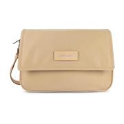 Lancaster Magnetisk Flap Axelväska Basic Vita Beige, Dam