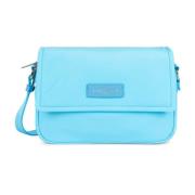 Lancaster Magnetisk Flap Crossbody Väska Basic Vita Blå Atoll Blue, Da...