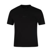 Jacquemus Svart Gros Grain T-Shirt Black, Dam