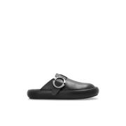 Alexander McQueen Läder slides Arc Black, Herr