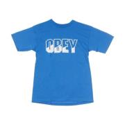 Obey Himmelblå Herr T-shirt Blue, Herr