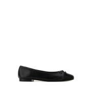 Tory Burch Svarta Läderballerina Skor Black, Dam