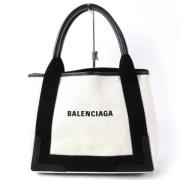 Balenciaga Vintage Pre-owned Canvas handvskor Beige, Dam